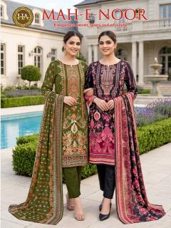Alok suit mah e noor wholesale ladies dress material in surat